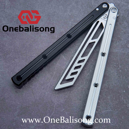 baliplus 7075 kraken trainer Side slot version v3 clone Aluminum alloy handle stainless steel blade Bushing