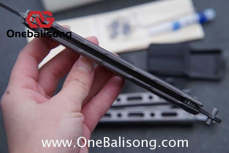 Baliplus BM85/BM82 Balisong Clone Titanium Alloy Handle VG-10 Stainless Steel Blade Double Sided KVT Structure