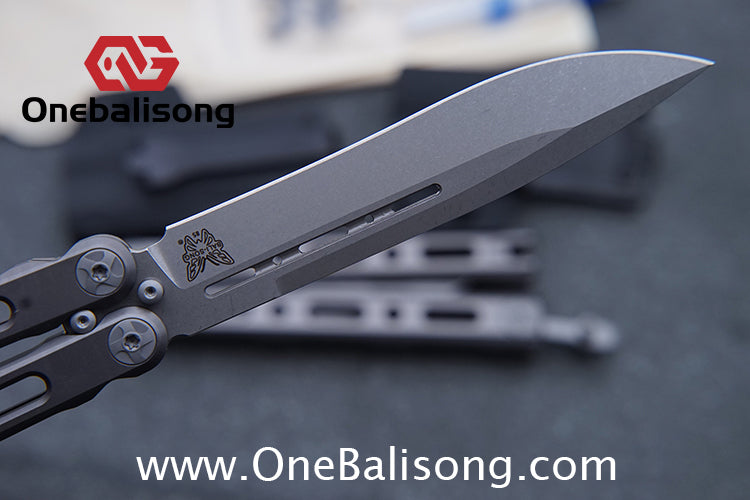 Baliplus BM85/BM82 Balisong Clone Titanium Alloy Handle VG-10 Stainless Steel Blade Double Sided KVT Structure