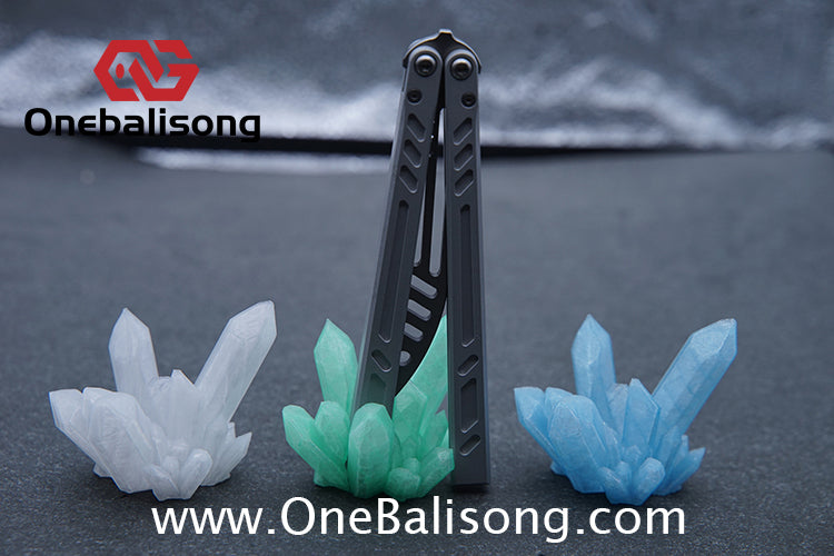 Beautiful Ice Crystal Knife Holder Balisong/Tool Carrier/Knife Holder Suitable For Butterfly Knives/