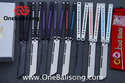Cold Blade Nautilus V2.5 Balisong Aluminum Alloy Handle Stainless Steel Fake Blade Bushing