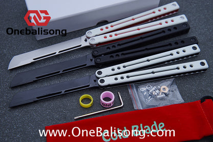 Cold Blade Nautilus V2.5 Balisong Aluminum Alloy Handle Stainless Steel Fake Blade Bushing