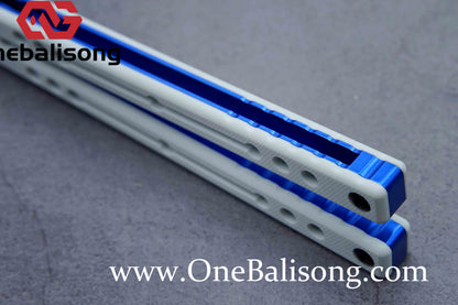 Baliplus Nautilus V1 Balisong Clone Aluminum Alloy G10 Patch Handle Stainless Steel Blade Bushing