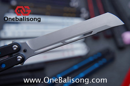 Cold Blade Nautilus V2.5 Balisong Aluminum Alloy Handle Stainless Steel Fake Blade Bushing