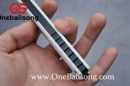 Baliplus Nautilus V1 Balisong Clone Aluminum Alloy G10 Patch Handle Stainless Steel Blade Bushing
