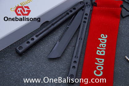 Cold Blade Nautilus V2.5 Balisong Aluminum Alloy Handle Stainless Steel Fake Blade Bushing