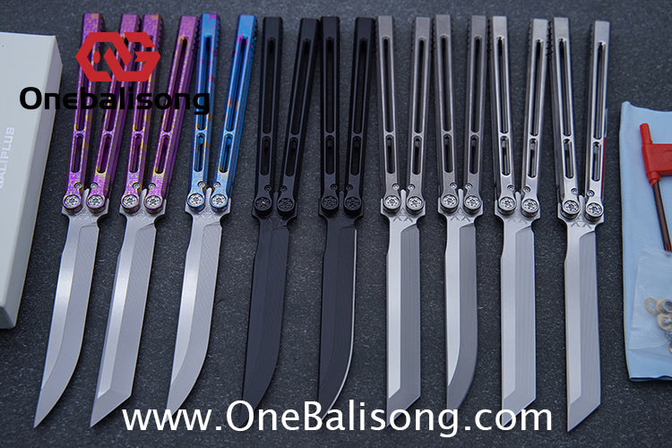 Baliplus Telesto Balisong Titanium Alloy Handle+VG10 Stainless Steel Blade Bushing