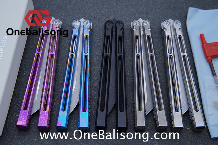 Baliplus Telesto Balisong Titanium Alloy Handle+VG10 Stainless Steel Blade Bushing