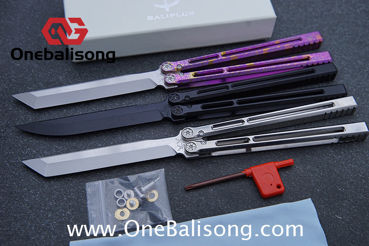 Baliplus Telesto Balisong Titanium Alloy Handle+VG10 Stainless Steel Blade Bushing