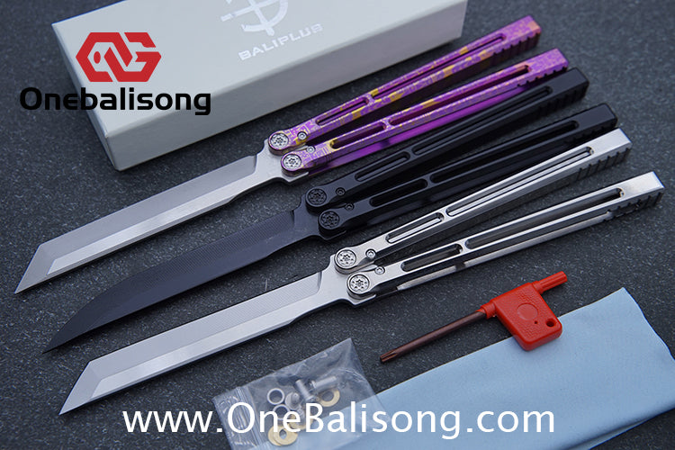 Baliplus Telesto Balisong Titanium Alloy Handle+VG10 Stainless Steel Blade Bushing
