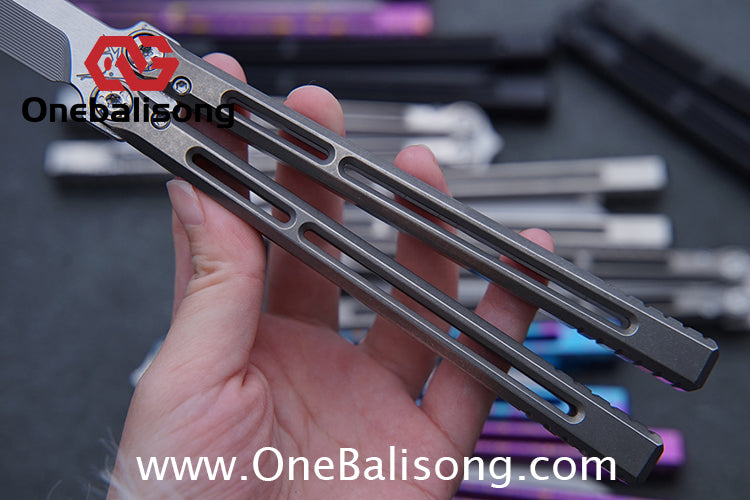Baliplus Telesto Balisong Titanium Alloy Handle+VG10 Stainless Steel Blade Bushing
