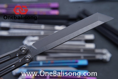 Baliplus Telesto Balisong Titanium Alloy Handle+VG10 Stainless Steel Blade Bushing