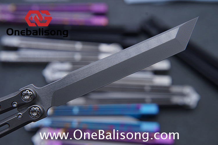 Baliplus Telesto Balisong Titanium Alloy Handle+VG10 Stainless Steel Blade Bushing