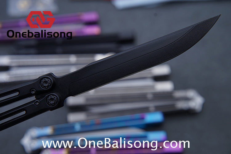 Baliplus Telesto Balisong Titanium Alloy Handle+VG10 Stainless Steel Blade Bushing