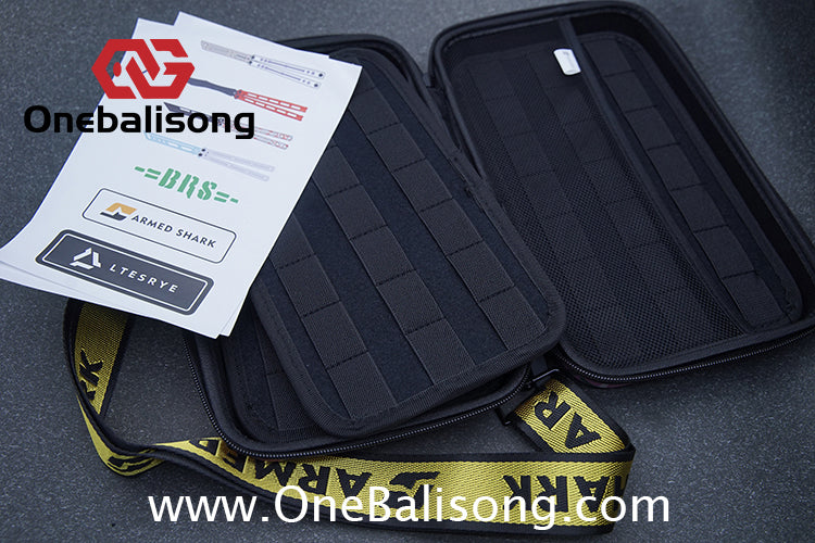 ARMED SHARK Balisong Knife Storage Shoulder Bag / Crossbody Knife Bag/Folding Knife Storage Bag