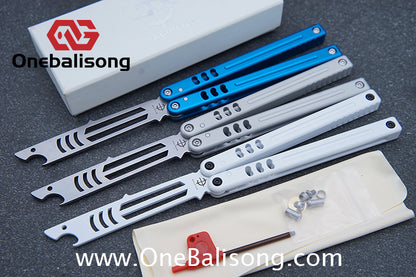 Baliplus V5 Madko Balisong Clone Aluminum Alloy Handle Stainless Steel Blade Bushing