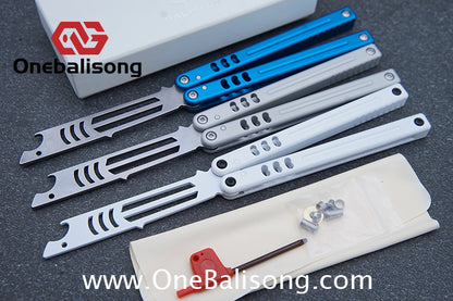 Baliplus V5 Madko Balisong Clone Aluminum Alloy Handle Stainless Steel Blade Bushing