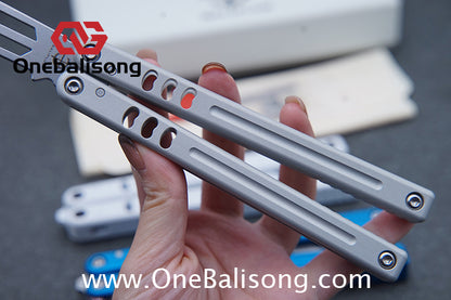 Baliplus V5 Madko Balisong Clone Aluminum Alloy Handle Stainless Steel Blade Bushing