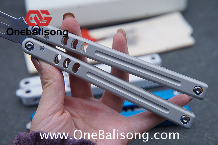 Baliplus V5 Mako Balisong Clone Aluminum Alloy Handle Stainless Steel Blade Bushing