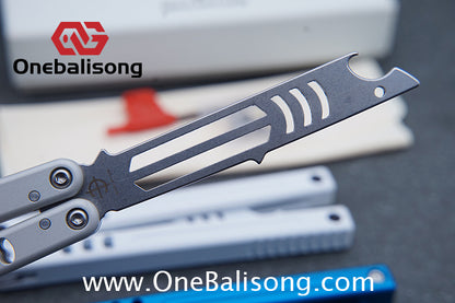 Baliplus V5 Madko Balisong Clone Aluminum Alloy Handle Stainless Steel Blade Bushing