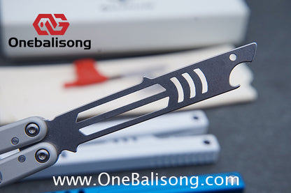 Baliplus V5 Madko Balisong Clone Aluminum Alloy Handle Stainless Steel Blade Bushing