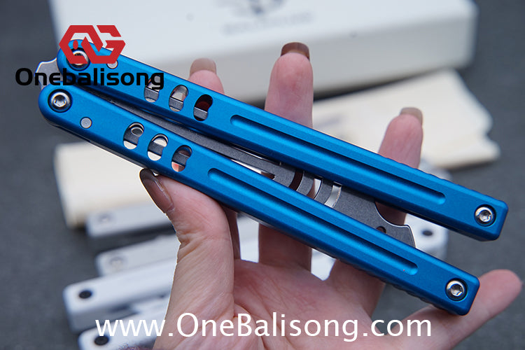 Baliplus V5 Mako Balisong Clone Aluminum Alloy Handle Stainless Steel Blade Bushing