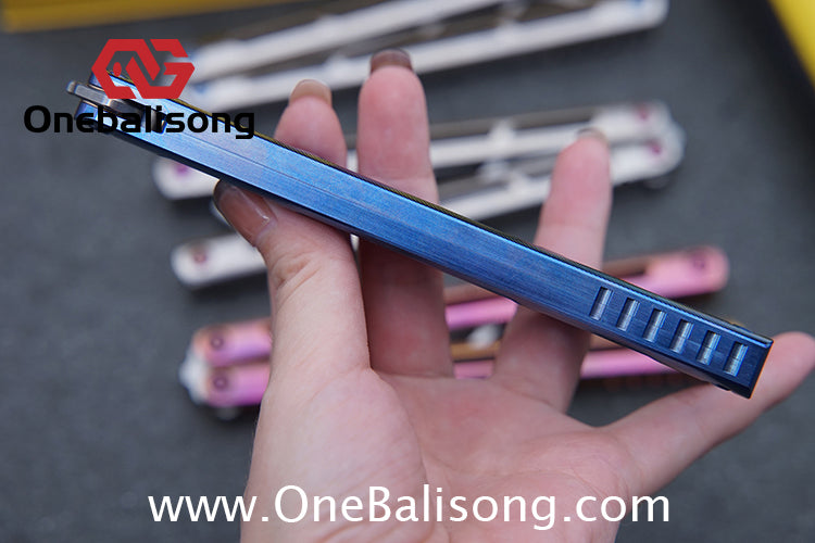 ARMED SHARK Tsunami Clone Titanium alloy handle stainless steel Trainer blade Bushing
