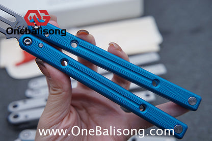 Baliplus Squidtrainer V4 Balisong Clone 7075 Aluminum Alloy Handle Stainless Steel Blade Bushing
