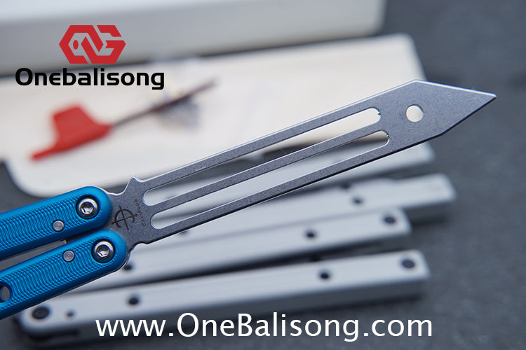 Baliplus Squidtrainer V4 Balisong Clone 7075 Aluminum Alloy Handle Stainless Steel Blade Bushing