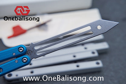 Baliplus Squidtrainer V4 Balisong Clone 7075 Aluminum Alloy Handle Stainless Steel Blade Bushing
