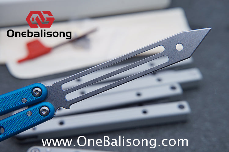 Baliplus Squidtrainer V4 Balisong Clone 7075 Aluminum Alloy Handle Stainless Steel Blade Bushing