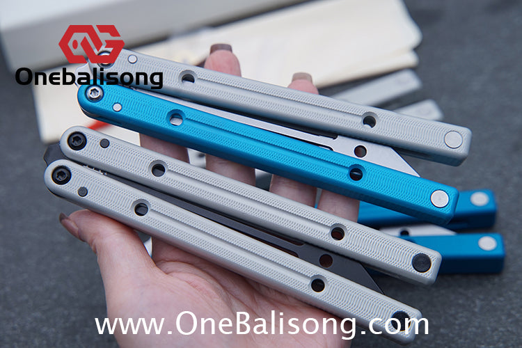 Baliplus Squidtrainer V4 Balisong Clone 7075 Aluminum Alloy Handle Stainless Steel Blade Bushing