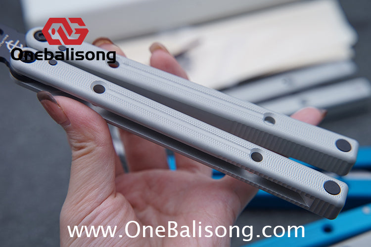 Baliplus Squidtrainer V4 Balisong Clone 7075 Aluminum Alloy Handle Stainless Steel Blade Bushing