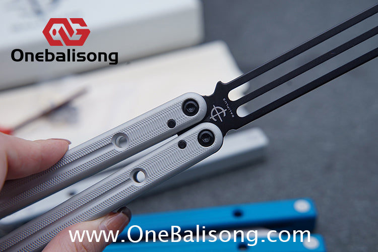 Baliplus Squidtrainer V4 Balisong Clone 7075 Aluminum Alloy Handle Stainless Steel Blade Bushing