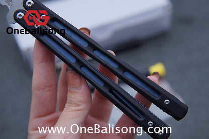 THEONE BM51 Balisong Clone Titanium Alloy Handle D2 Tool Steel Stainless Steel Blade Bushing