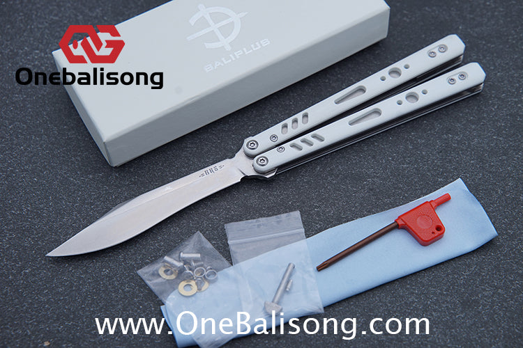 Baliplus REP Special Edition Balisong Clone G10 Patch Titanium alloy-handle stainless steel blade