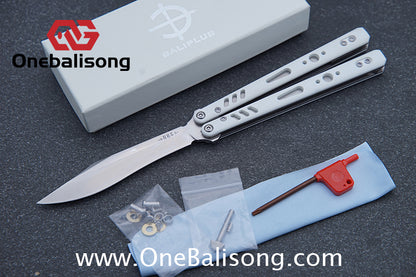 Baliplus REP Special Edition Balisong Clone G10 Patch Titanium alloy-handle stainless steel blade