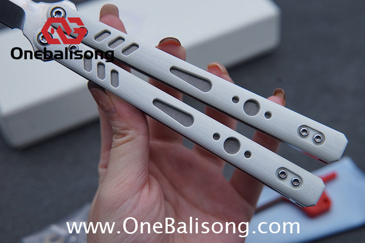 Baliplus REP Special Edition Balisong Clone G10 Patch Titanium alloy-handle stainless steel blade