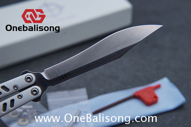 Baliplus REP Special Edition Balisong Clone G10 Patch Titanium alloy-handle stainless steel blade