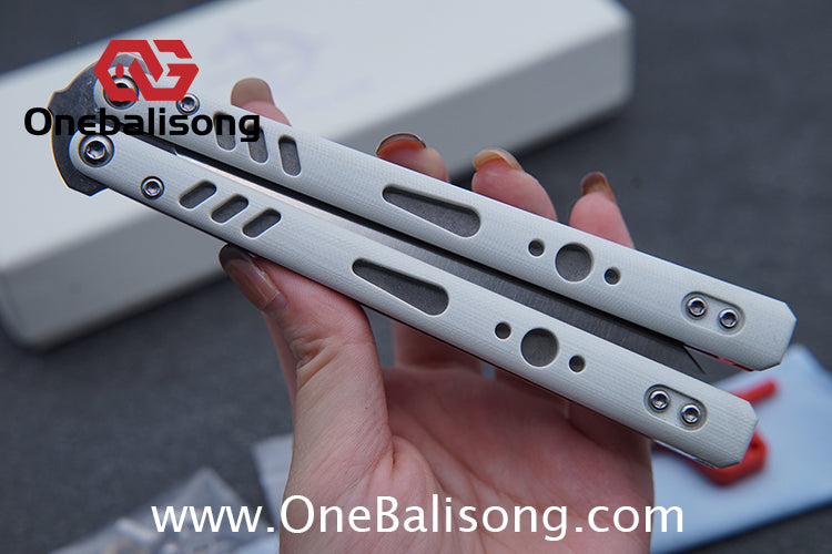 Baliplus REP Special Edition Balisong Clone G10 Patch Titanium alloy-handle stainless steel blade