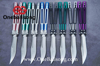 APOCALYPSE TIANQI Cygnus Clone v3.5 Blue screw 7075 Aluminum alloy handle bushing stainless steel blade
