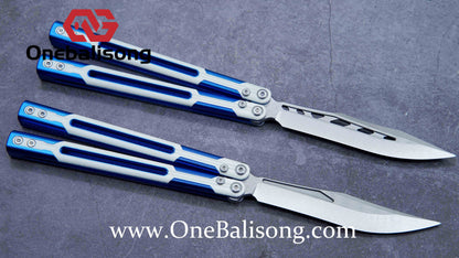 APOCALYPSE TIANQI Cygnus Clone v3.5 Blue screw 7075 Aluminum alloy handle bushing stainless steel blade