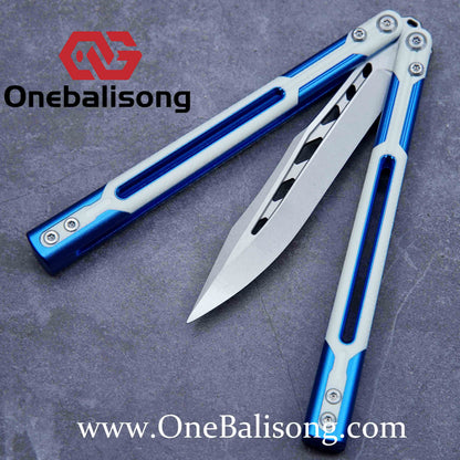 APOCALYPSE TIANQI Cygnus Clone v3.5 Blue screw 7075 Aluminum alloy handle bushing stainless steel blade