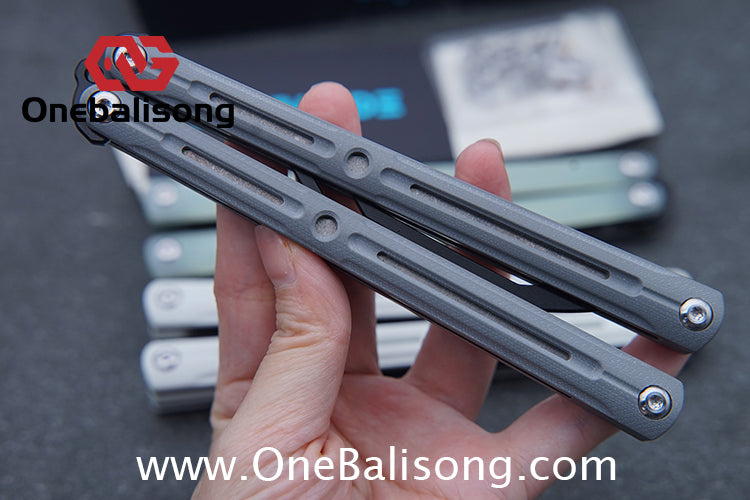 UBLADE Challenger Balisong Aluminum Alloy Handle Stainless Steel Blade Sandwich Structure Bushing