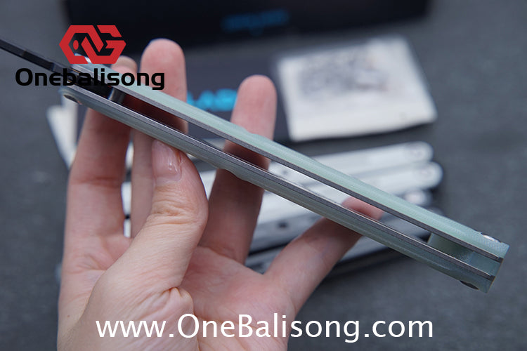 UBLADE Challenger Balisong Aluminum Alloy Handle Stainless Steel Blade Sandwich Structure Bushing