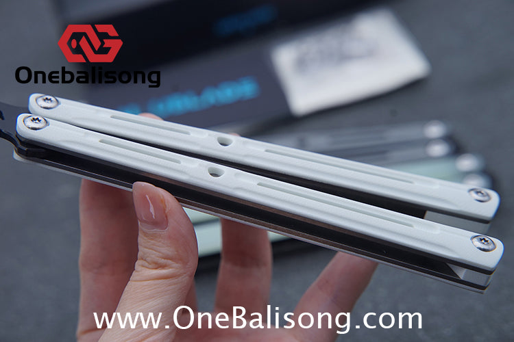 UBLADE Challenger Balisong Aluminum Alloy Handle Stainless Steel Blade Sandwich Structure Bushing