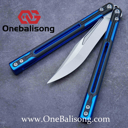 APOCALYPSE TIANQI Cygnus Clone v3.5 Blue screw 7075 Aluminum alloy handle bushing stainless steel blade