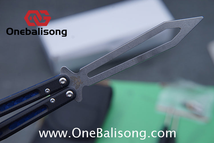 THEONE BM51 Balisong Clone Titanium Alloy Handle D2 Tool Steel Stainless Steel Blade Bushing