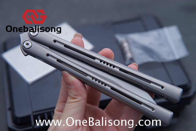 MORPH KNIVES Turbid v2 Original Balisong Ti-6AL-4V Titanium Alloy Handle CPM S35VN Stainless Steel Blade Bushing