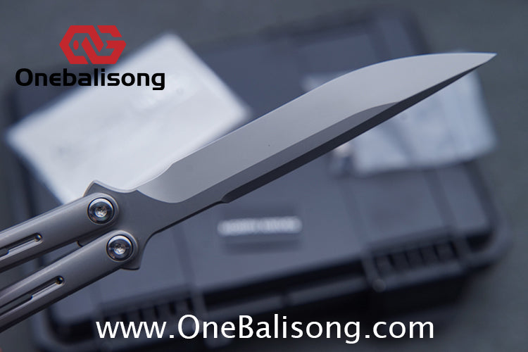 MORPH KNIVES Turbid v2 Original Balisong Ti-6AL-4V Titanium Alloy Handle CPM S35VN Stainless Steel Blade Bushing